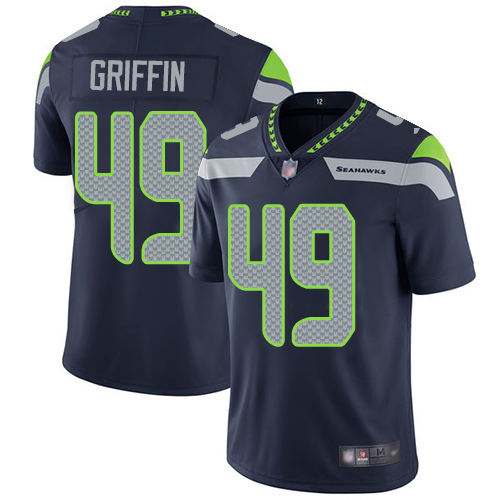 Seattle Seahawks Limited Navy Blue Men Shaquem Griffin Home Jersey NFL Football 49 Vapor Untouchable